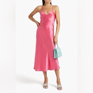 ATM silk charmeuse slip dress